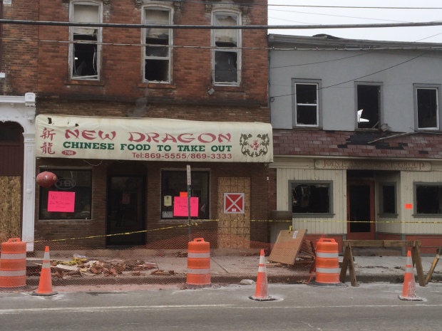 Four buildings have been condemned after the massive fire on March 18