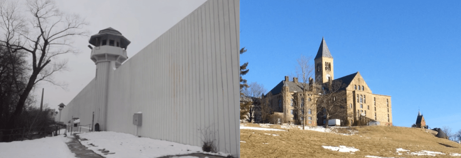 The watch tower at the Auburn Correctional Facility is a far cry from Cornell's clock tower, but the two institutions have built a working relationship through CPEP.